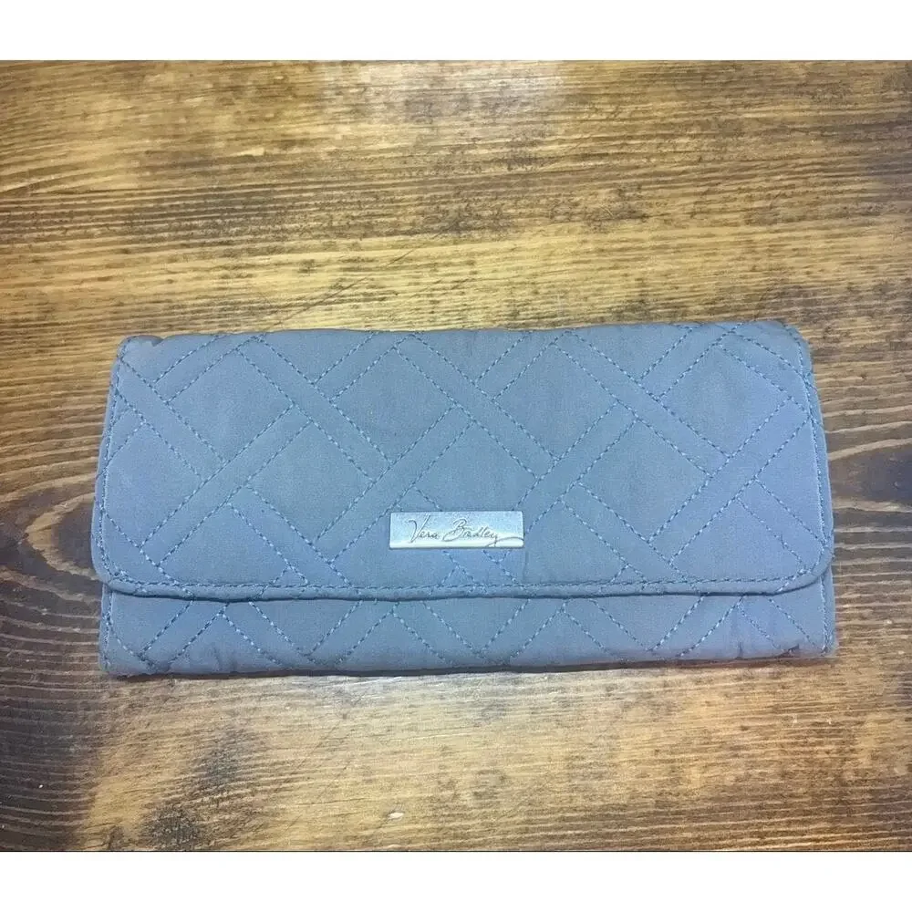 Vera Bradley Gray Wallet - Picture 1 of 7